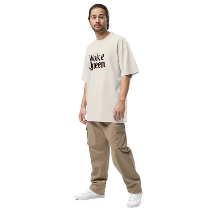 WOKE QUEEN Oversized faded t-shirt