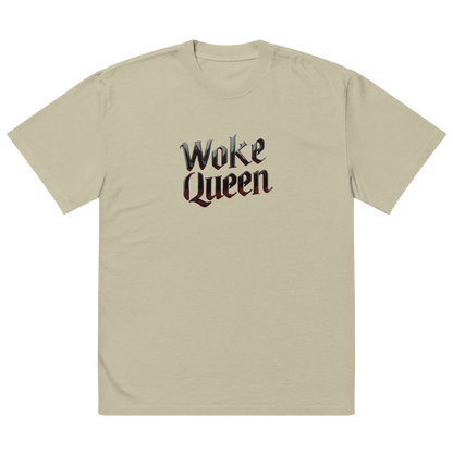 WOKE QUEEN Oversized faded t-shirt