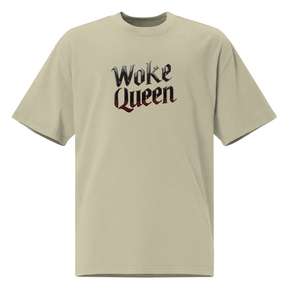 WOKE QUEEN Oversized faded t-shirt