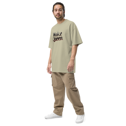 WOKE QUEEN Oversized faded t-shirt