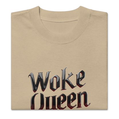 WOKE QUEEN Oversized faded t-shirt