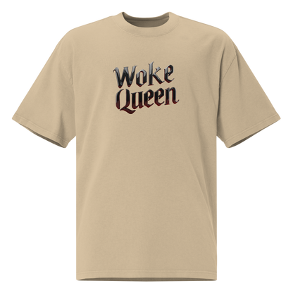 WOKE QUEEN Oversized faded t-shirt