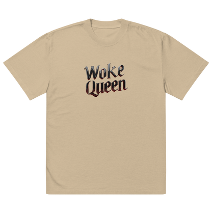 WOKE QUEEN Oversized faded t-shirt