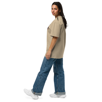WOKE QUEEN Oversized faded t-shirt