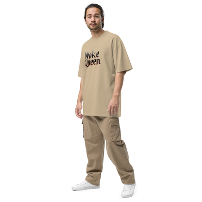 WOKE QUEEN Oversized faded t-shirt