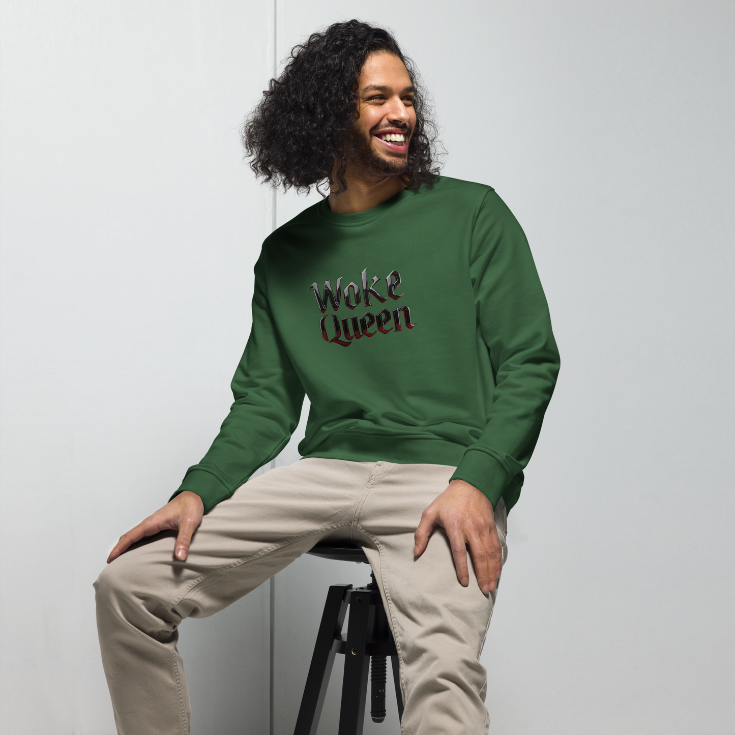 WOKE QUEEN Unisex organic sweatshirt