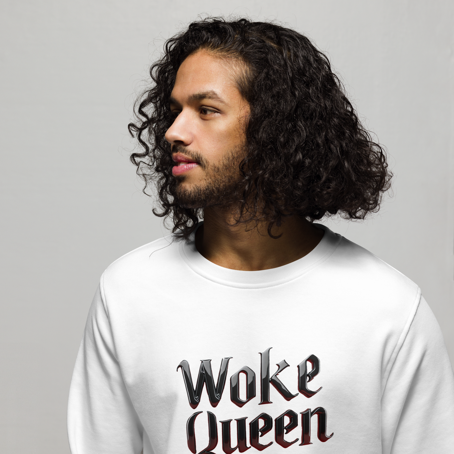 WOKE QUEEN Unisex organic sweatshirt