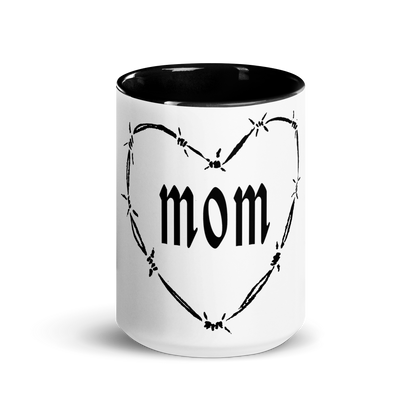 Strong as a Mother Black and White Mug