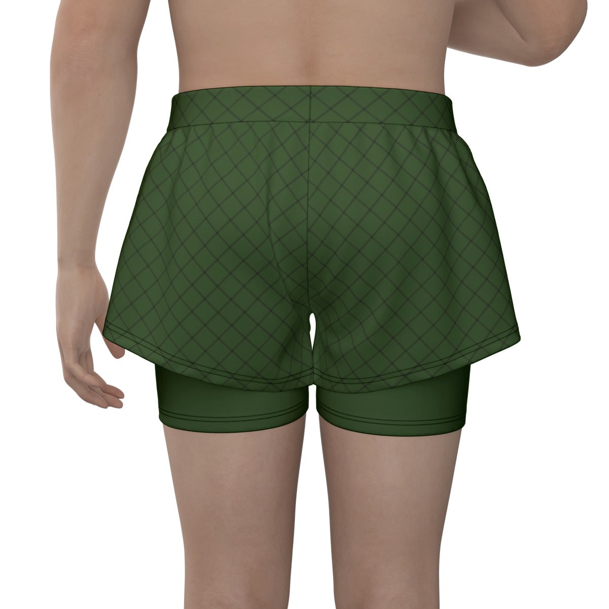 Unisex Sports Lined Shorts - Atomic Green